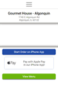 Mobile Screenshot of gourmethousealgonquin.com